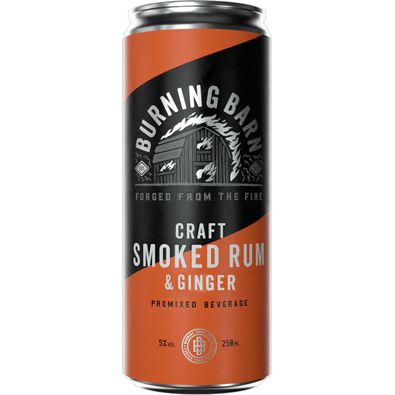 Burning Barn Smoked Rum & Ginger 250ml
