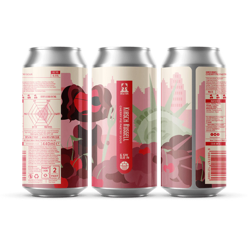 Brew York Kirsch Russell 440ml Cans