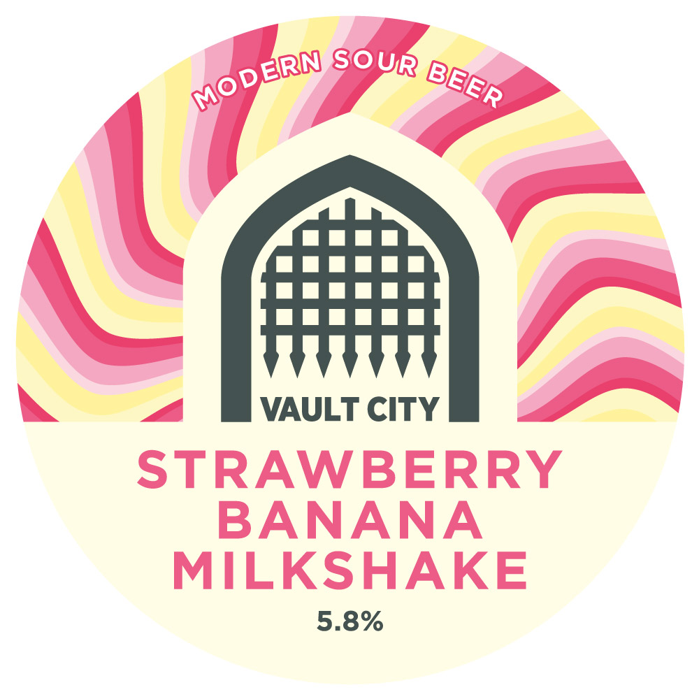 Vault City Strawberry and Banana Milkshake Sour 20L Keg