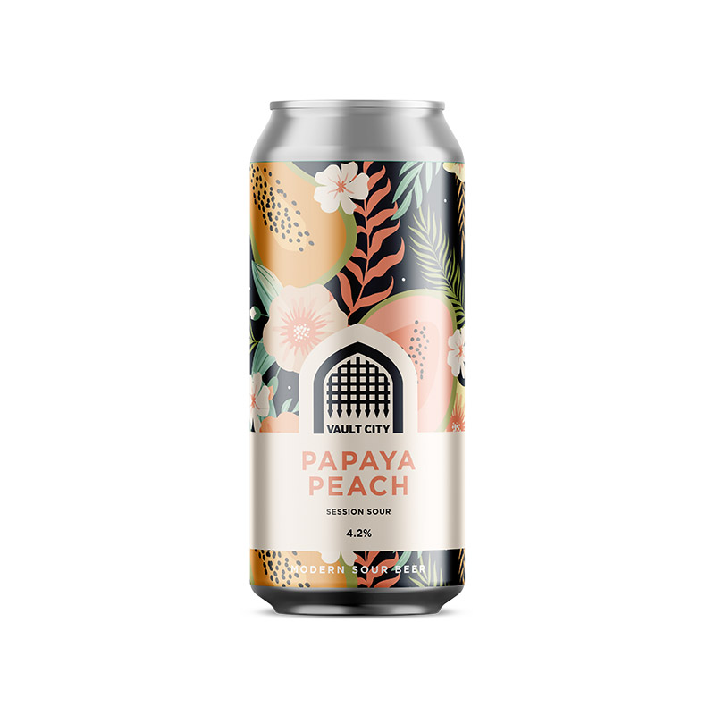 Vault City Papaya Peach Session Sour 440ml Cans