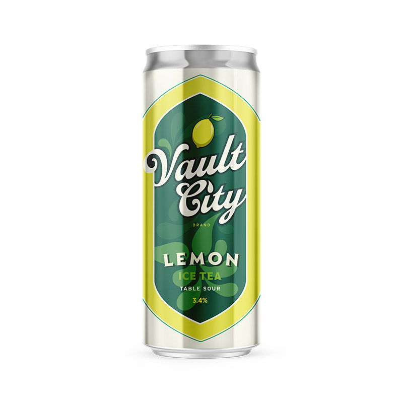 Vault City Lemon Ice Tea Table Sour 440ml Cans