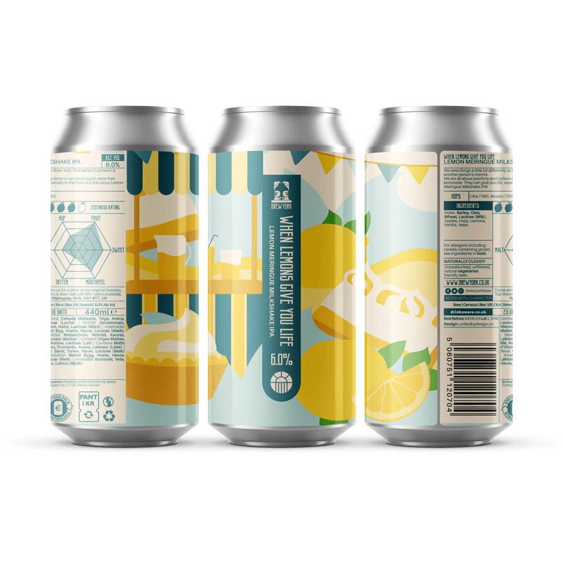 Brew York When Lemons Give You Life IPA 440ml Cans