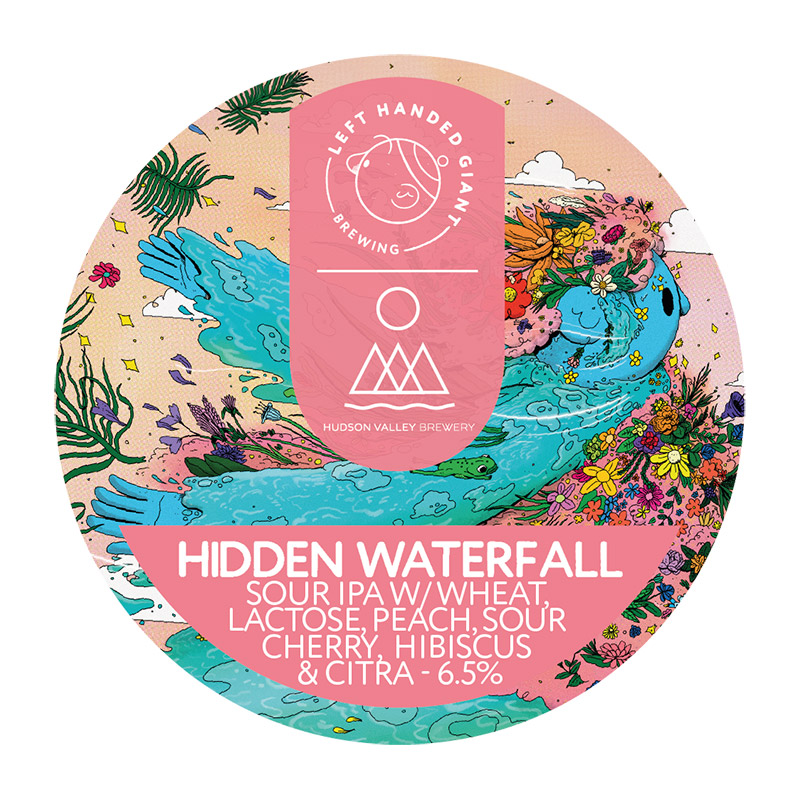 Left Handed Giant X Hudson Valley Hidden Waterfall Sour IPA 20L Keg