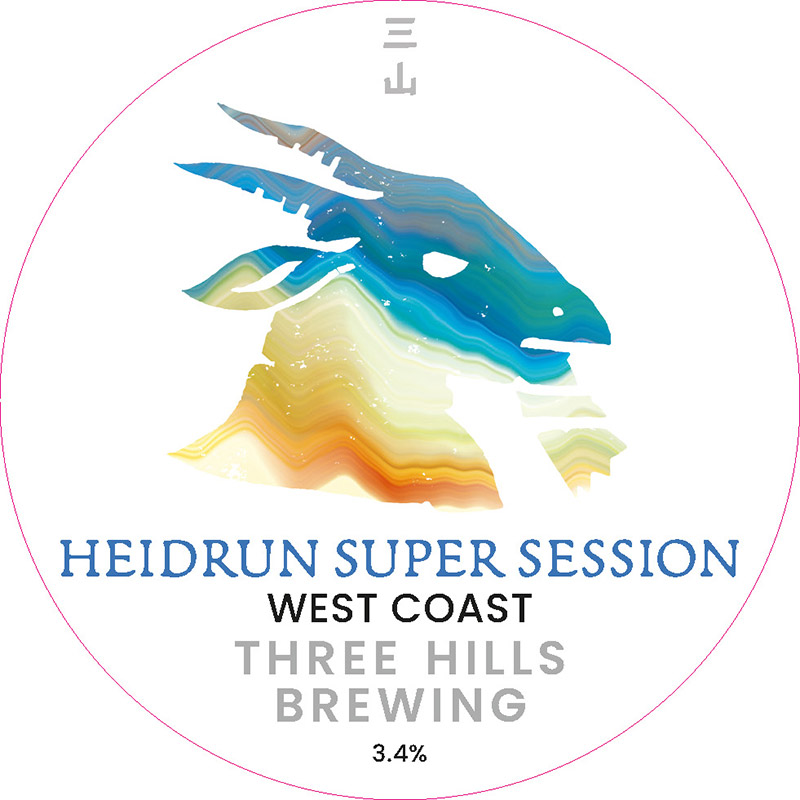 THREE HILLS HEIDRUN SUPER SESSION WEST COAST PALE ALE 30L Keg