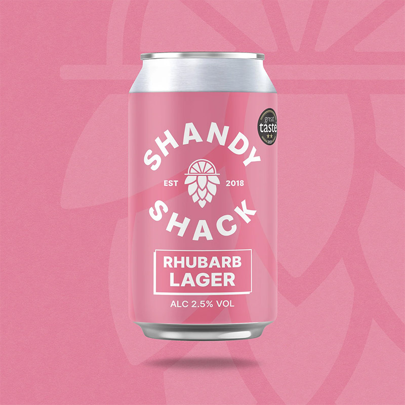 Shandy Shack Rhubarb Lager 330ml Cans