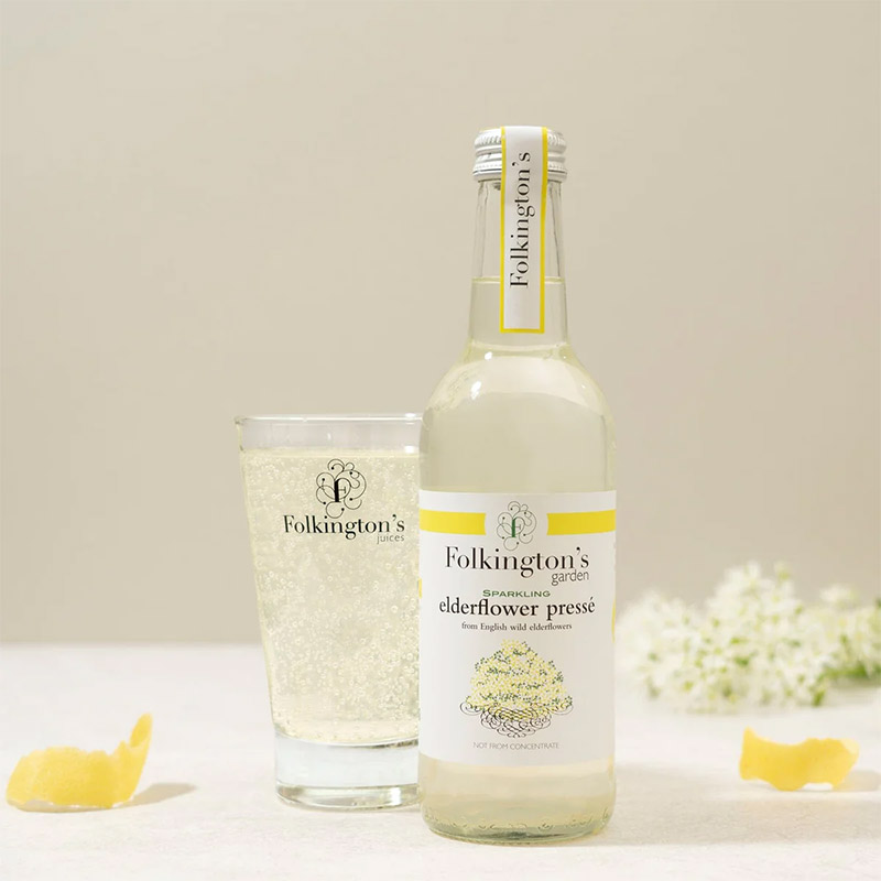 Folkington's Sparkling Elderflower Presse 330ml Bottles