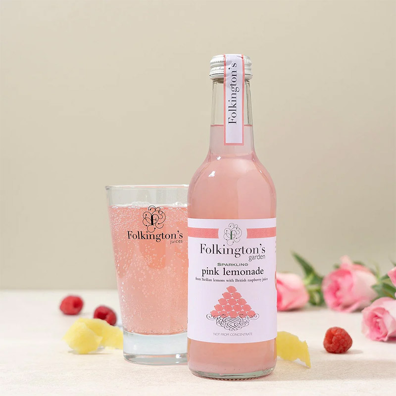 Folkington's Sparkling Pink Lemonade 330ml Bottles