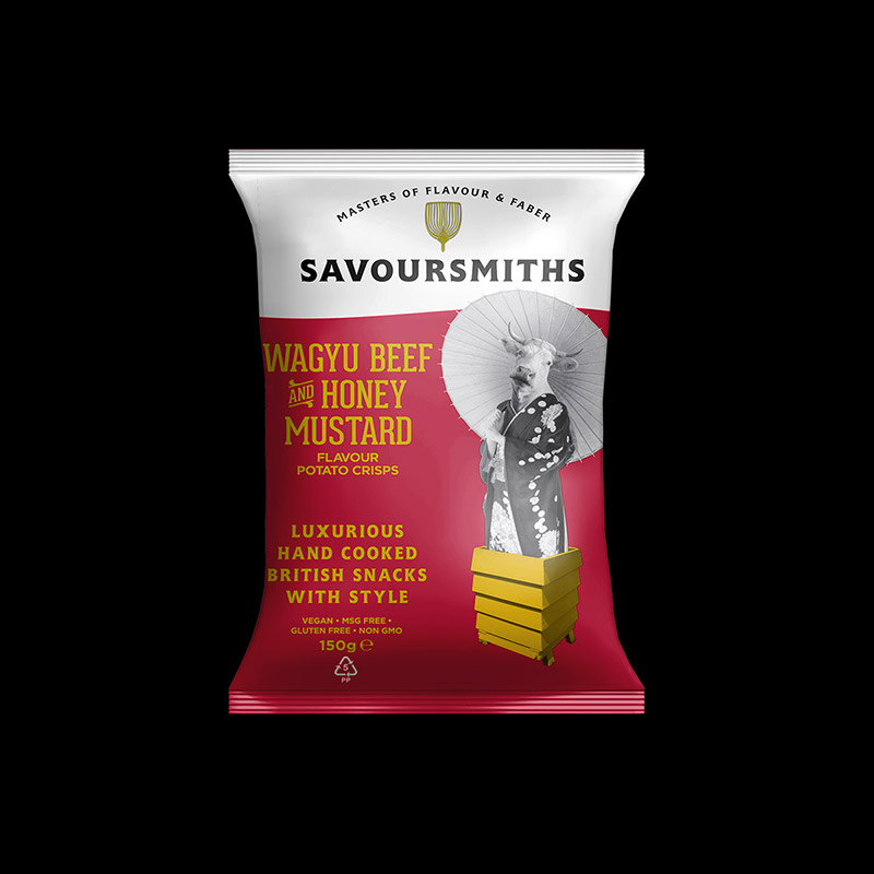 Savoursmiths Vegan Wagyu Beef with Honey and Mustard Crisps