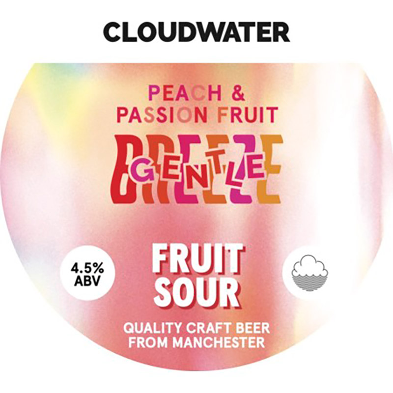 Cloudwater Gentle Breeze Peach and Passionfruit Fruited Sour 30L Keg