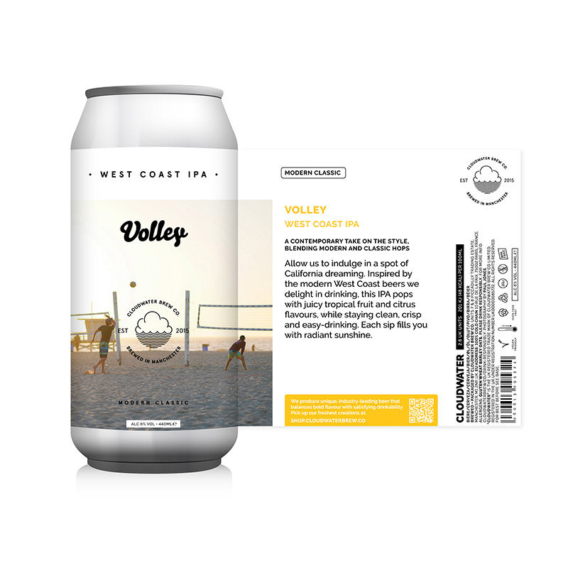 Cloudwater Volley West Coast IPA 440ml Cans