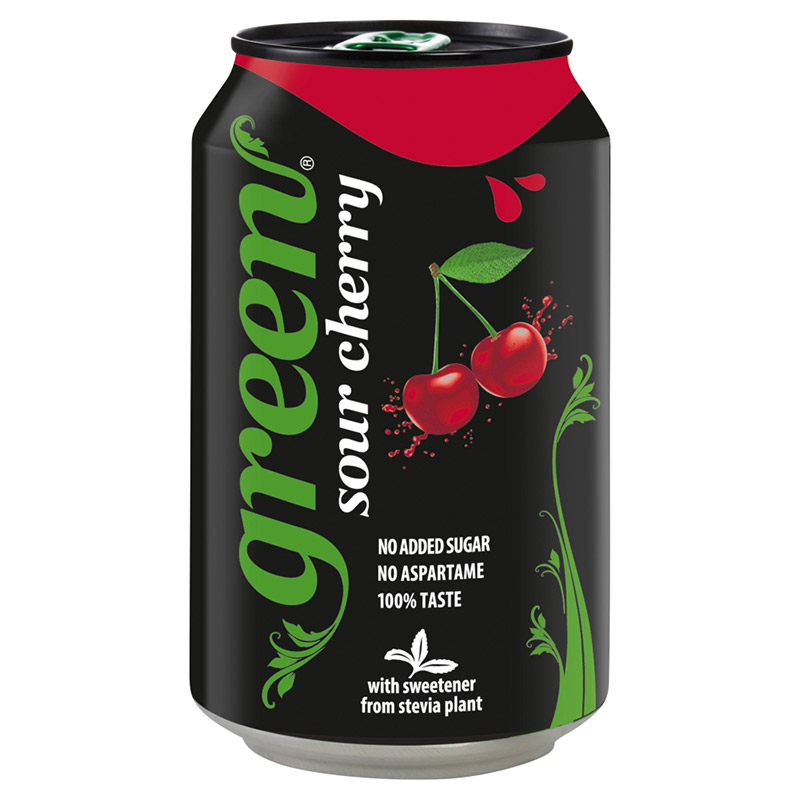 Green Sour Cherry 330ml Cans