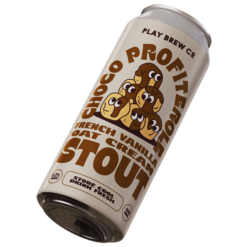 Play Choc and Profiterole Milk Stout 440ml Cans