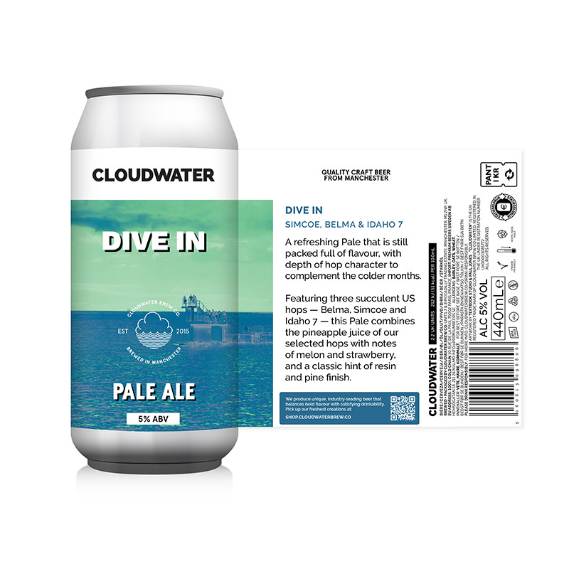 Cloudwater Dive In Pale Ale 440ml Cans