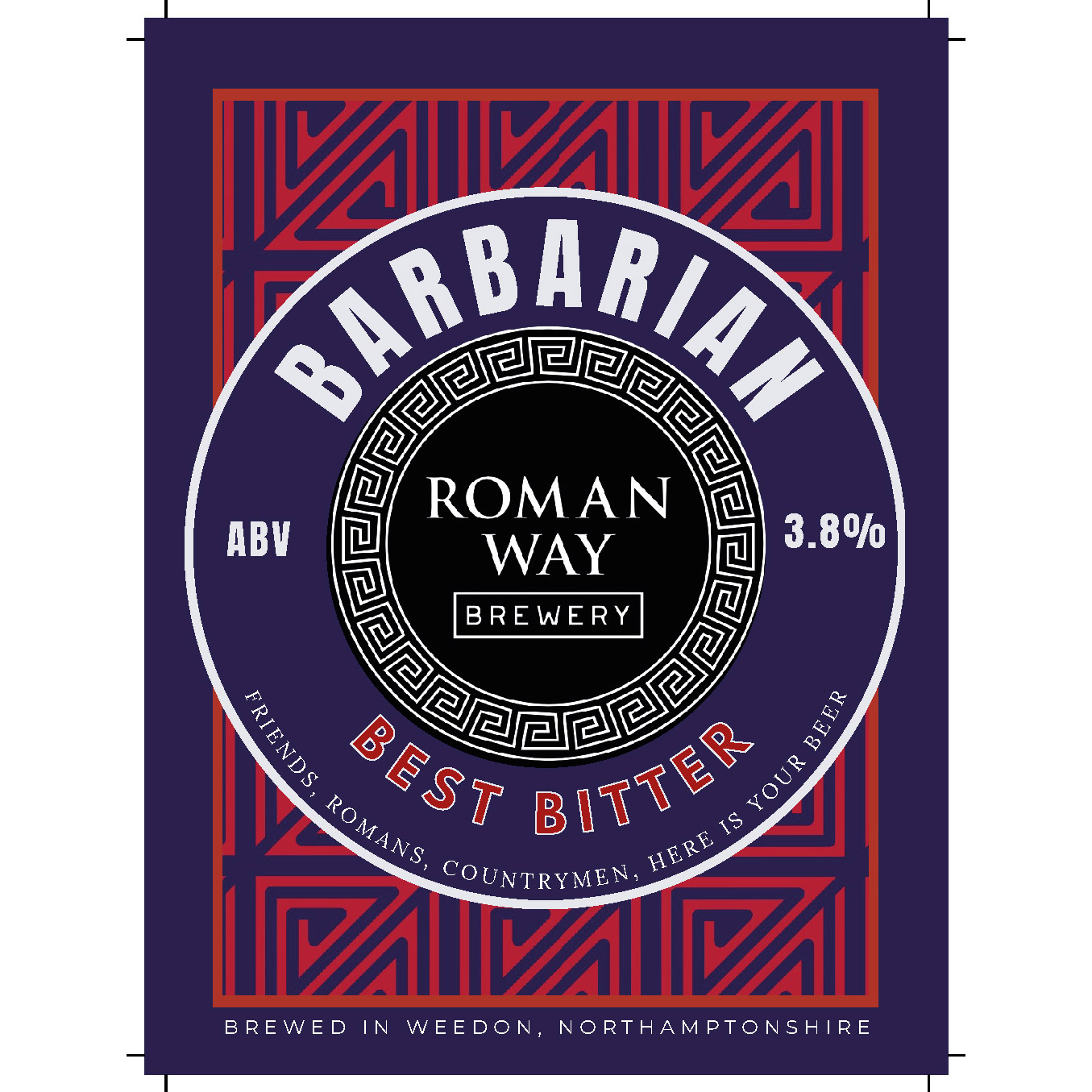 Roman Way Barbarian Best Bitter 9G Cask