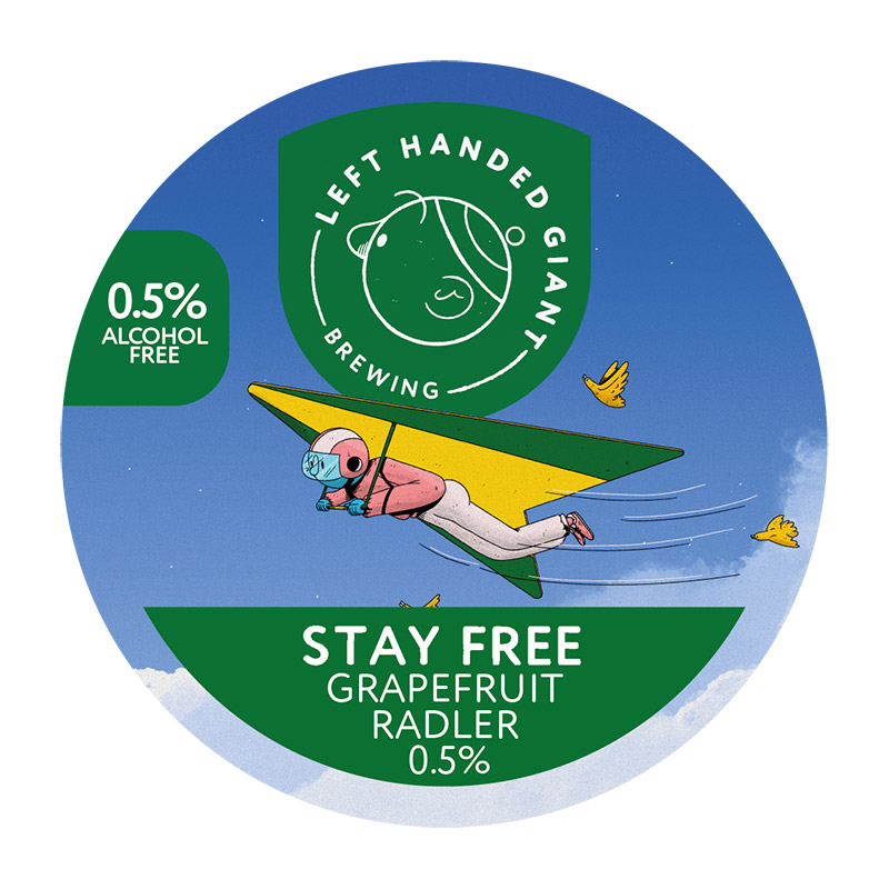 Left Handed Giant Stay Free Alcohol Free Grapefruit Radler 30L Keg