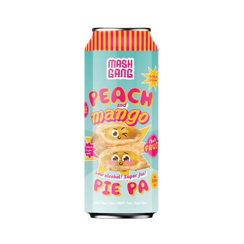 Mash Gang Pie IPA Mango and Peach IPA 440ml Cans