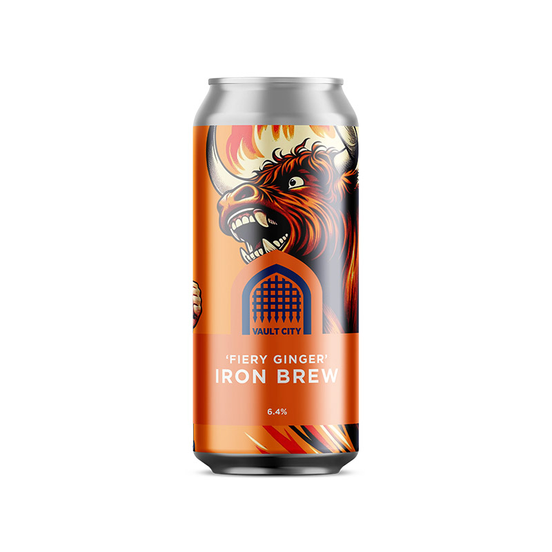Vault City Iron Brew Fiery Ginger 440ml Cans