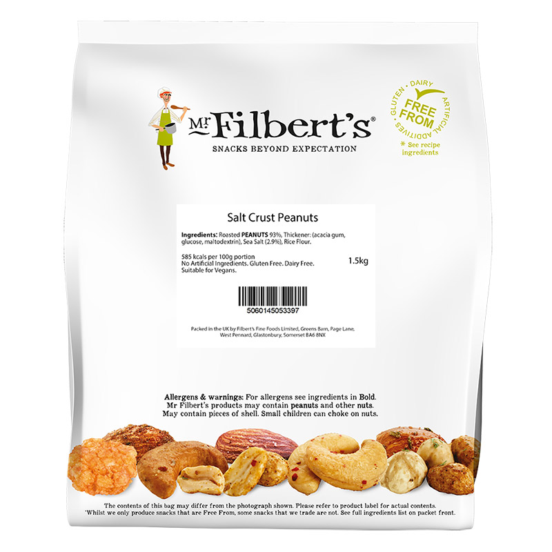 Filberts Salt Crust Peanuts 1.5kg Bag