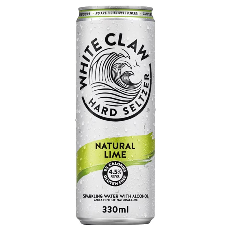 White Claw Hard Seltzer Natural Lime 330ml