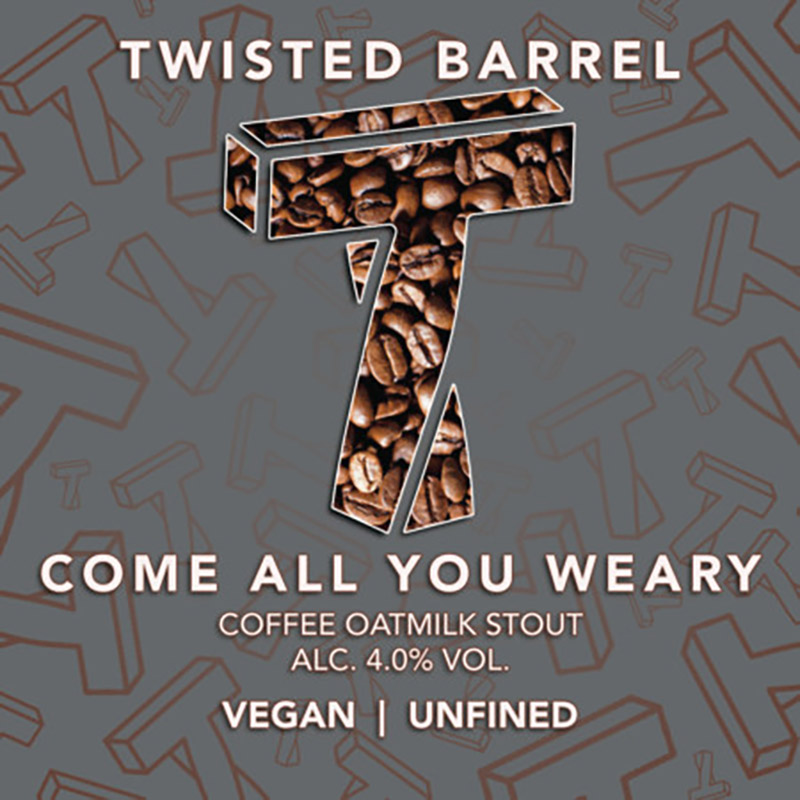 Twisted Barrel Come All You Weary Coffee Oatmilk Stout Cask