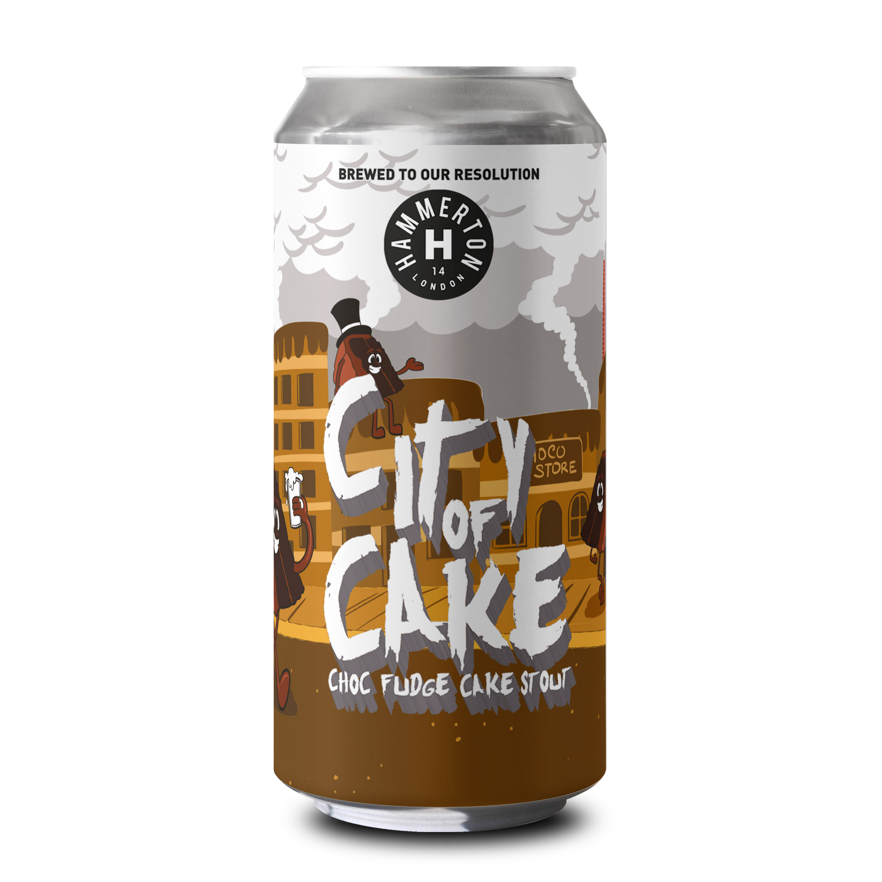 Hammerton City Of Cake Chocolate Fudge Cake Stout 440ml Cans