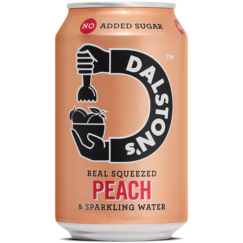 Dalston's Peach Soda Cans 330ml