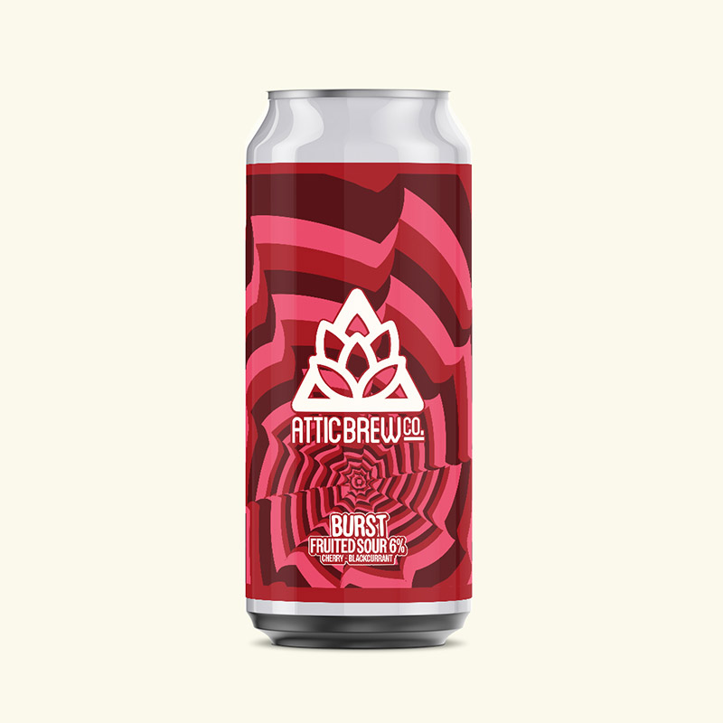 Attic Burst Cherry & Blackcurrant Sour 440ml Cans