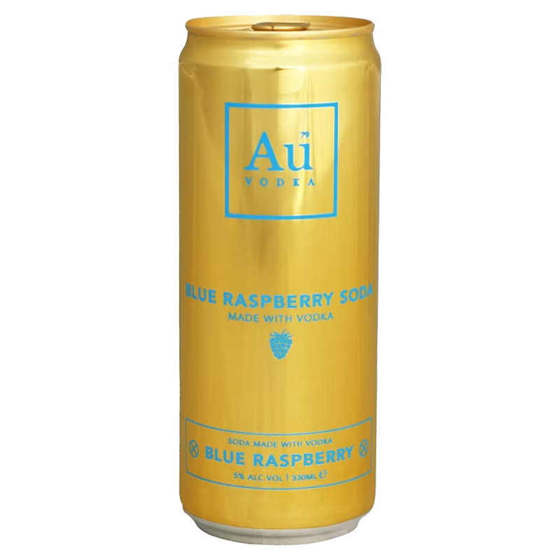 Au Vodka Blue Raspberry Ready to Drink 330ml