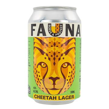 Fauna Cheetah Lager 330ml Cans
