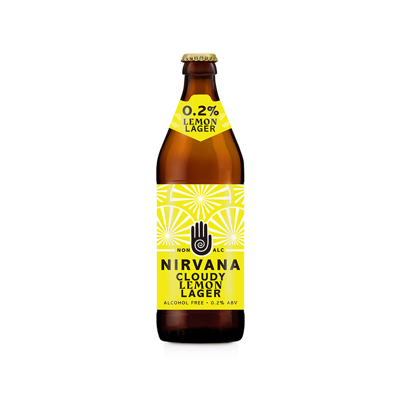 Nirvana Cloudy Lemon Lager Low Alcohol 500ml Bottles