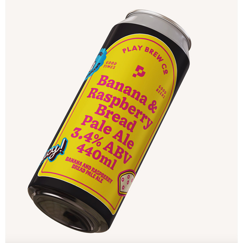 Play Raspberry & Banana Bread Pale Ale 440Ml Cans