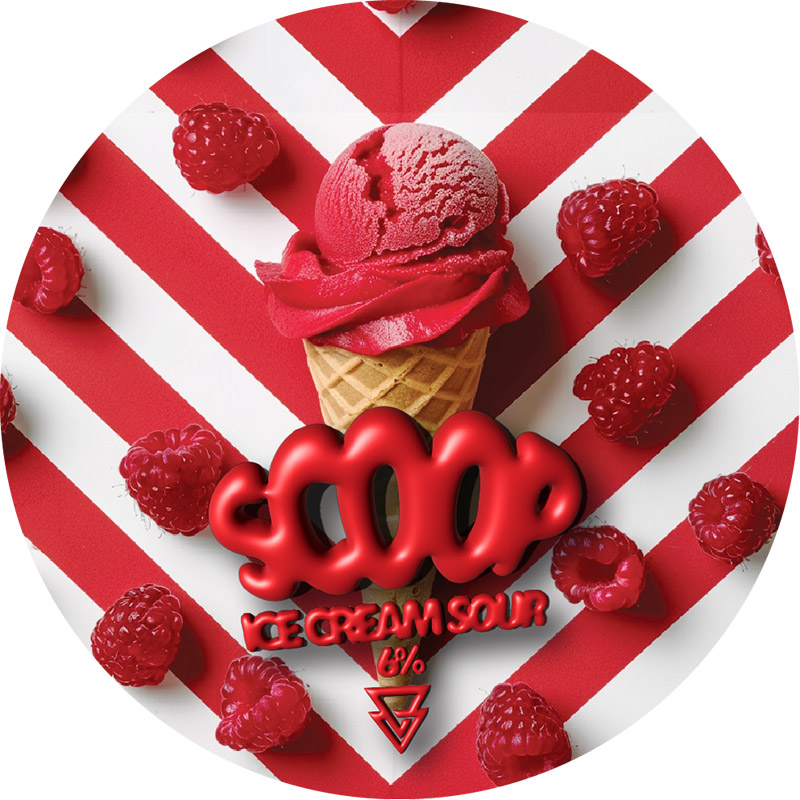 Azvex Scoop Taspberry Ice Cream Sour 30L Keg