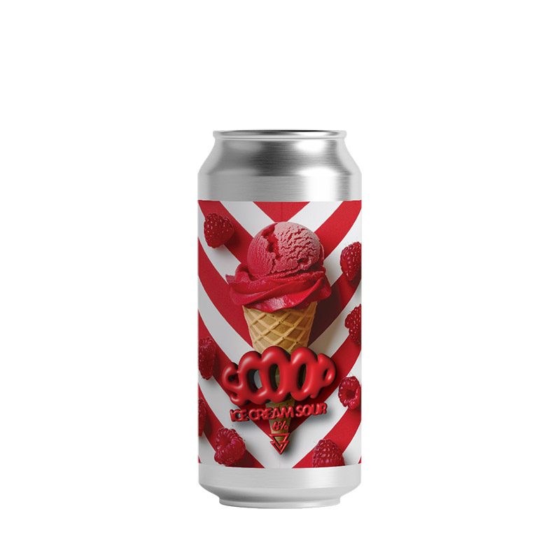 Azvex Scoop Raspberry Ice Cream Sour 440Ml Cans