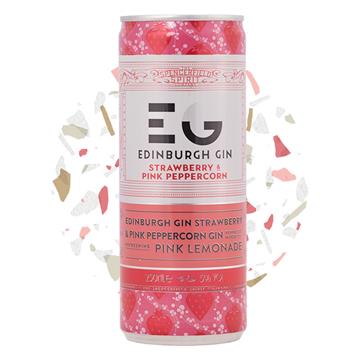 Edinburgh Gin Strawberry and Pink Peppercorn Cans