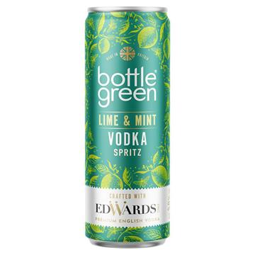 Bottle Green Lime and Mint Vodka Spritz 250ml Cans