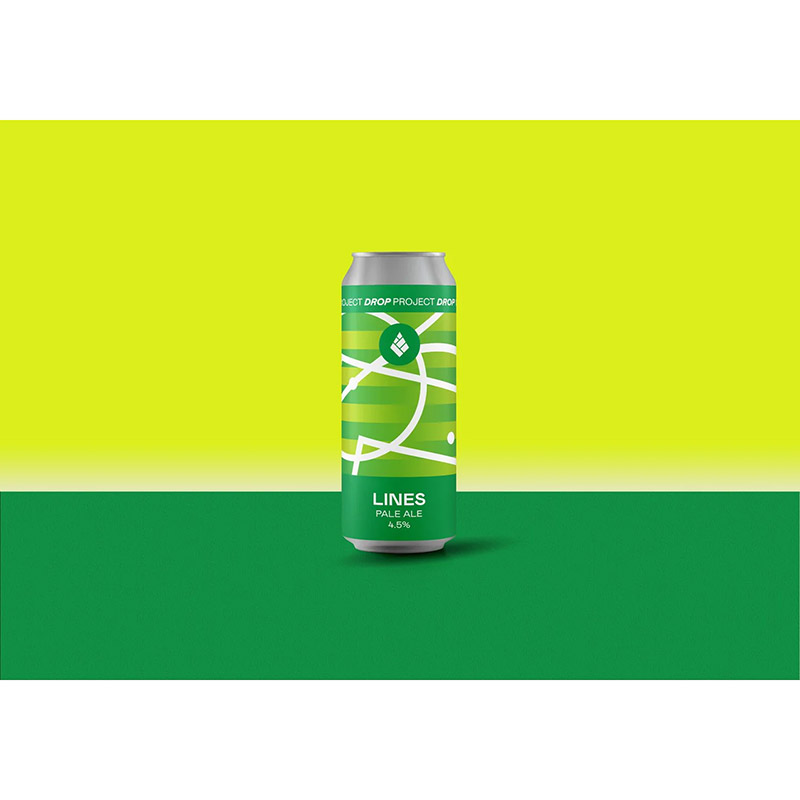 Drop Project Lines Pale Ale Cans