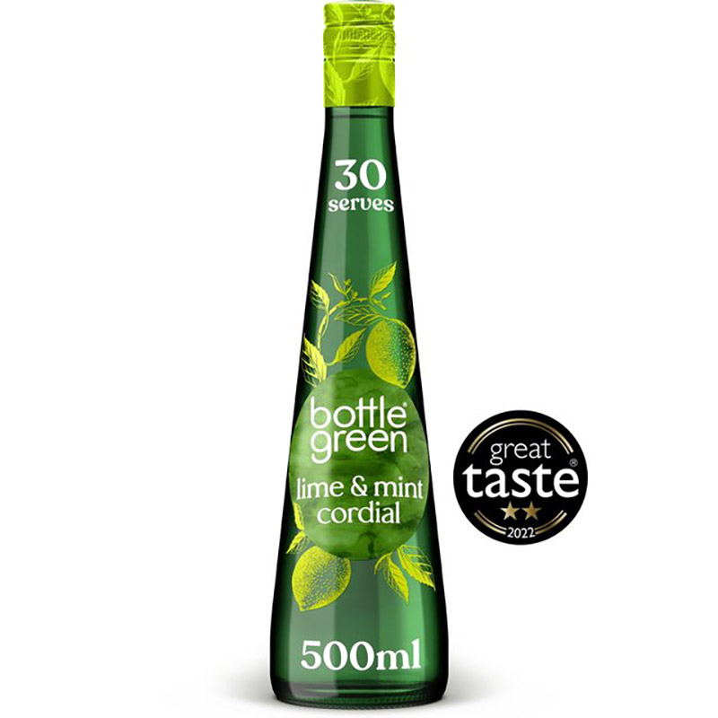 Bottle Green Lime and Mint Cordial