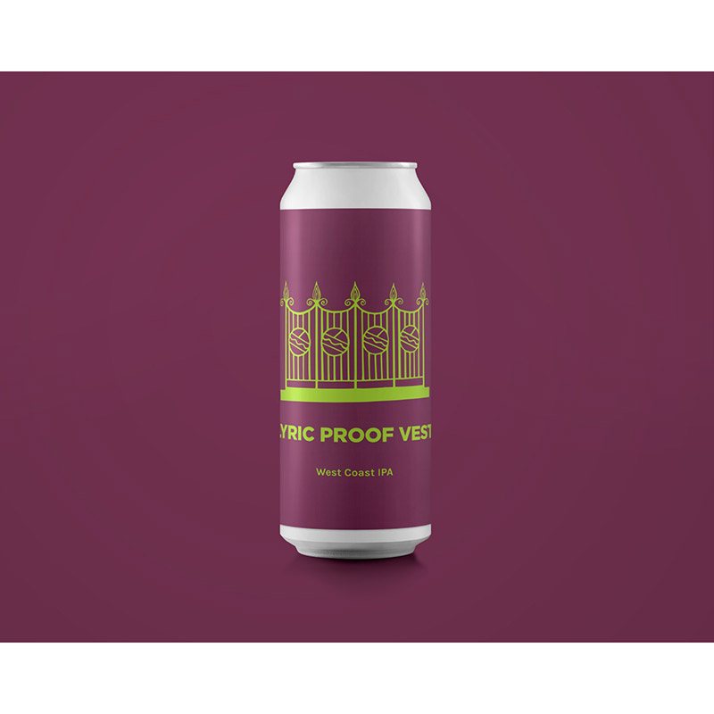 Pomona Island Lyric Proof Vest West Coast IPA Cans