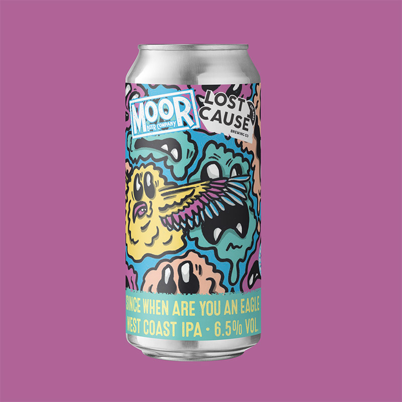 Lost Cause X Moor Since When Are You An Eagle West Coast IPA Cans