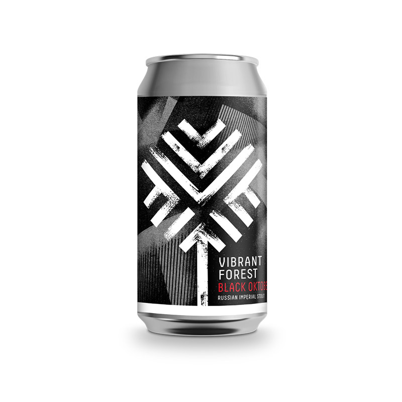 Vibrant Forest Black Oktober Imperial Russian Stout Cans