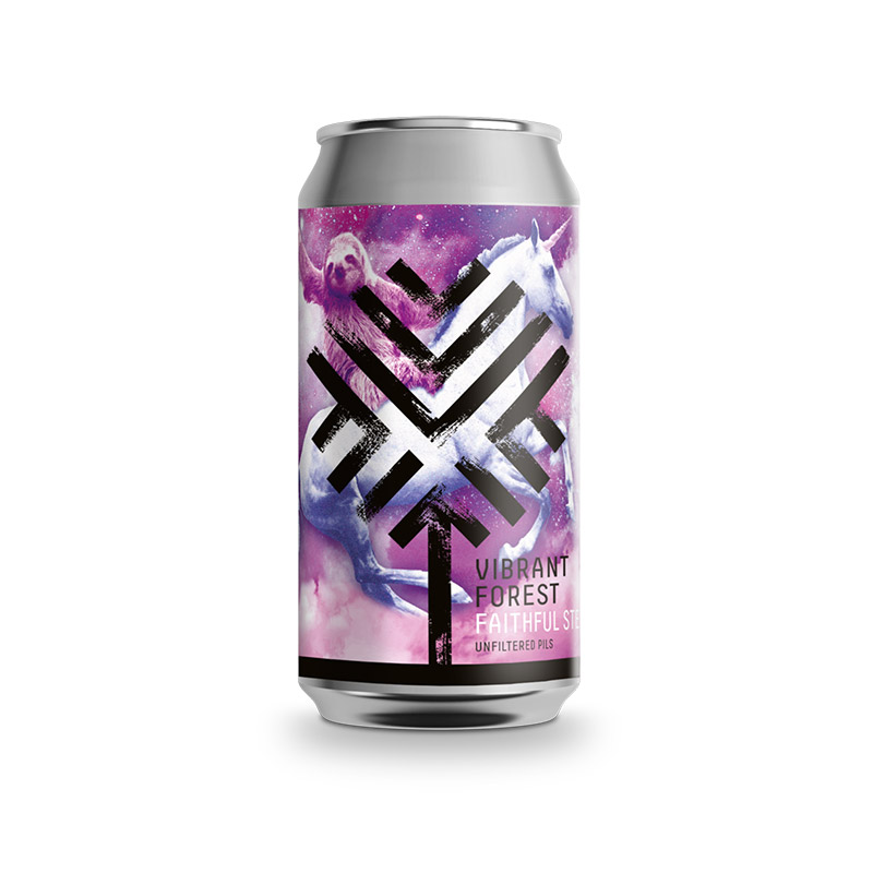 Vibrant Forest Faithful Steed Pilsner Cans