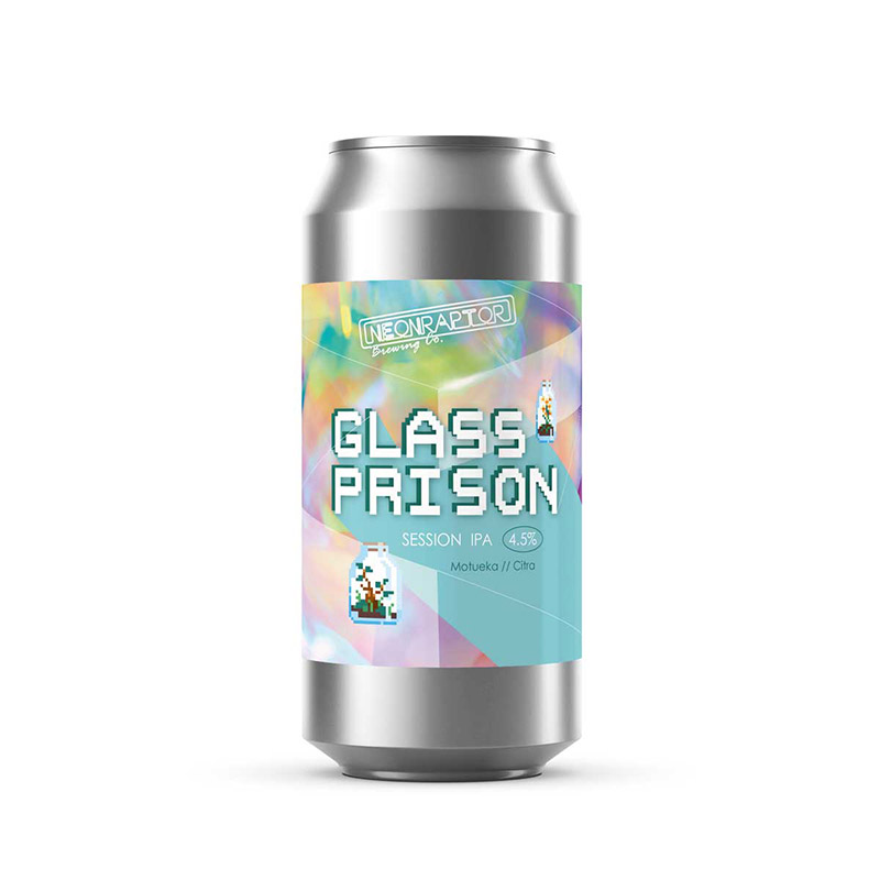 Neon Raptor Glass Prison Session IPA Cans
