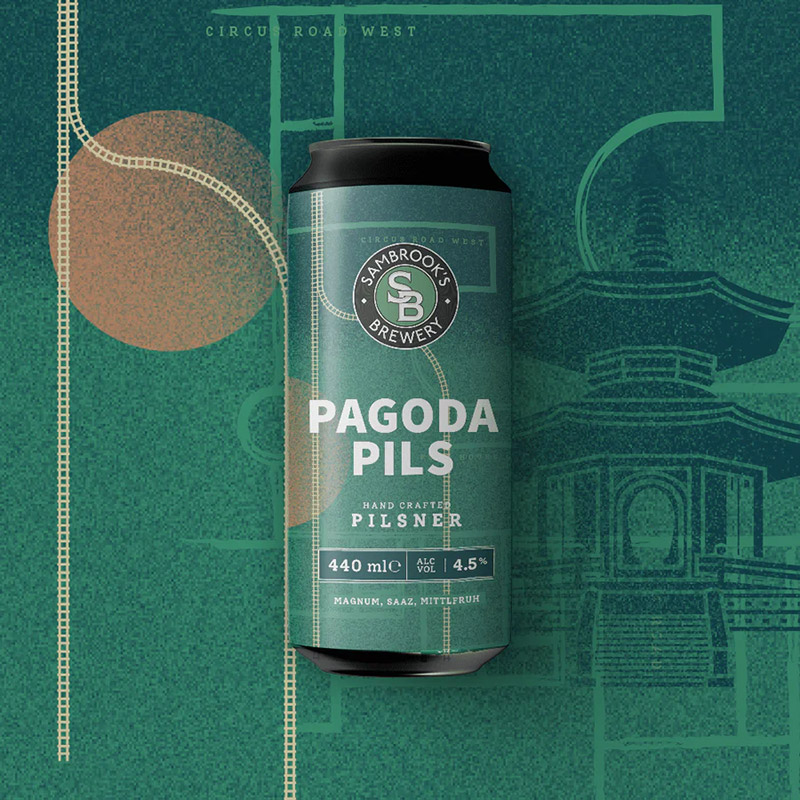 Sambrook's Pagoda Pilsner Cans