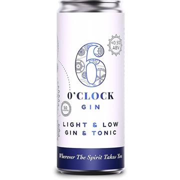 6 O'Clock Gin Light & Low 250ml