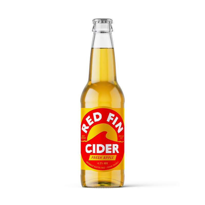 Red Fin Fresh Apple Cider Bottles