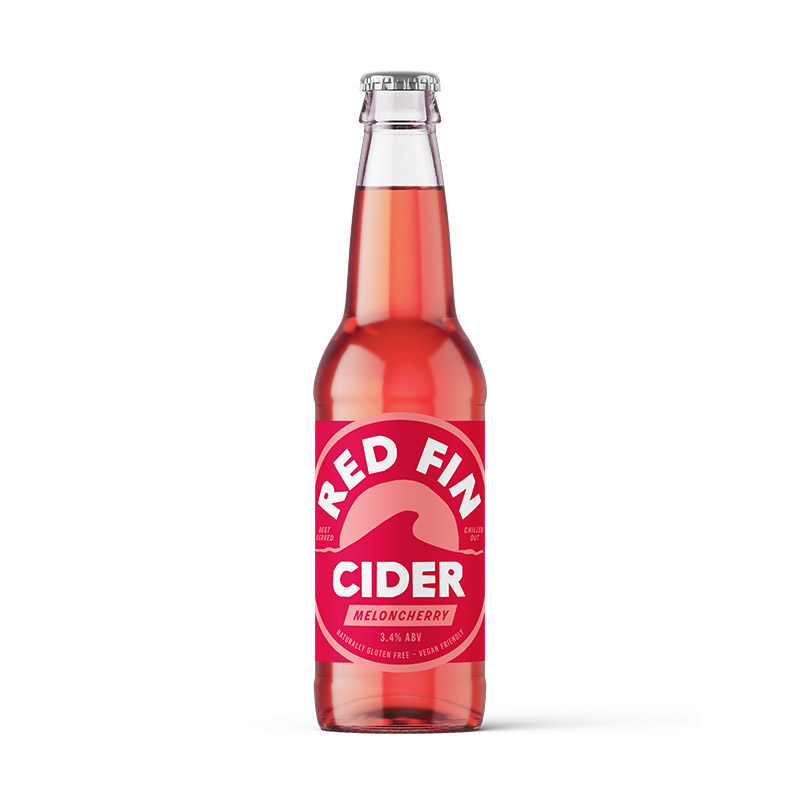 Red Fin Meloncherry Cider Bottles