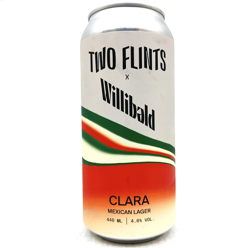 Two Flints Clara Mexican Lager Cans