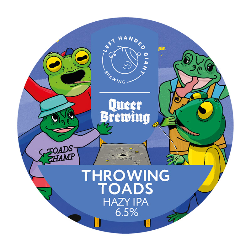 Left Handed Giant X Queer Brewing Throwing Toads Hazy IPA 30L KEG
