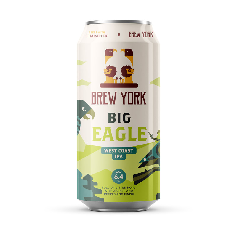 Brew York Big Eagle West Coast IPA Cans