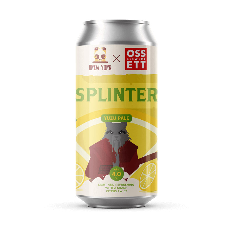 Brew York X Ossett Splinter Yuzu Pale Ale Cans